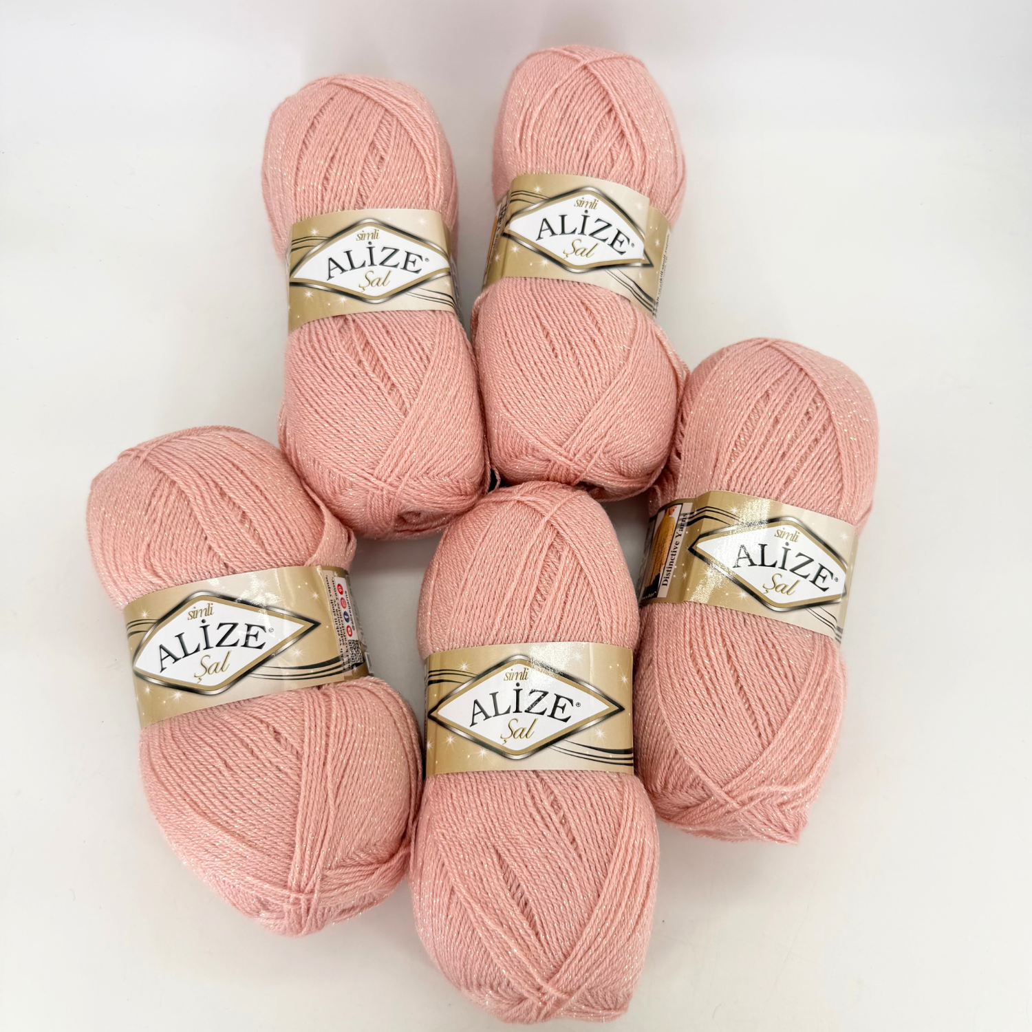 Alize Sal Simli 161 (rosa) – set da 5 gomitoli