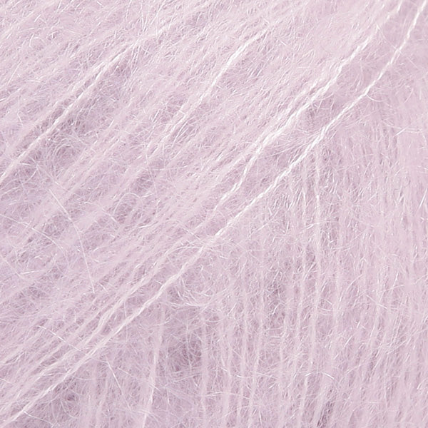 DROPS Kid-Silk 09 Ljus lavendel – mohair- och silkesgarn