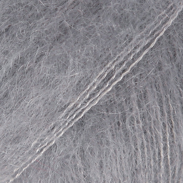 DROPS Kid-Silk 10 Grå – mohair- och silkesgarn