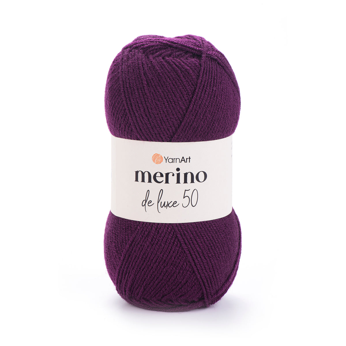 YarnArt Merino DeLuxe 50 10094 Aubergine – ull- och akrylgarn