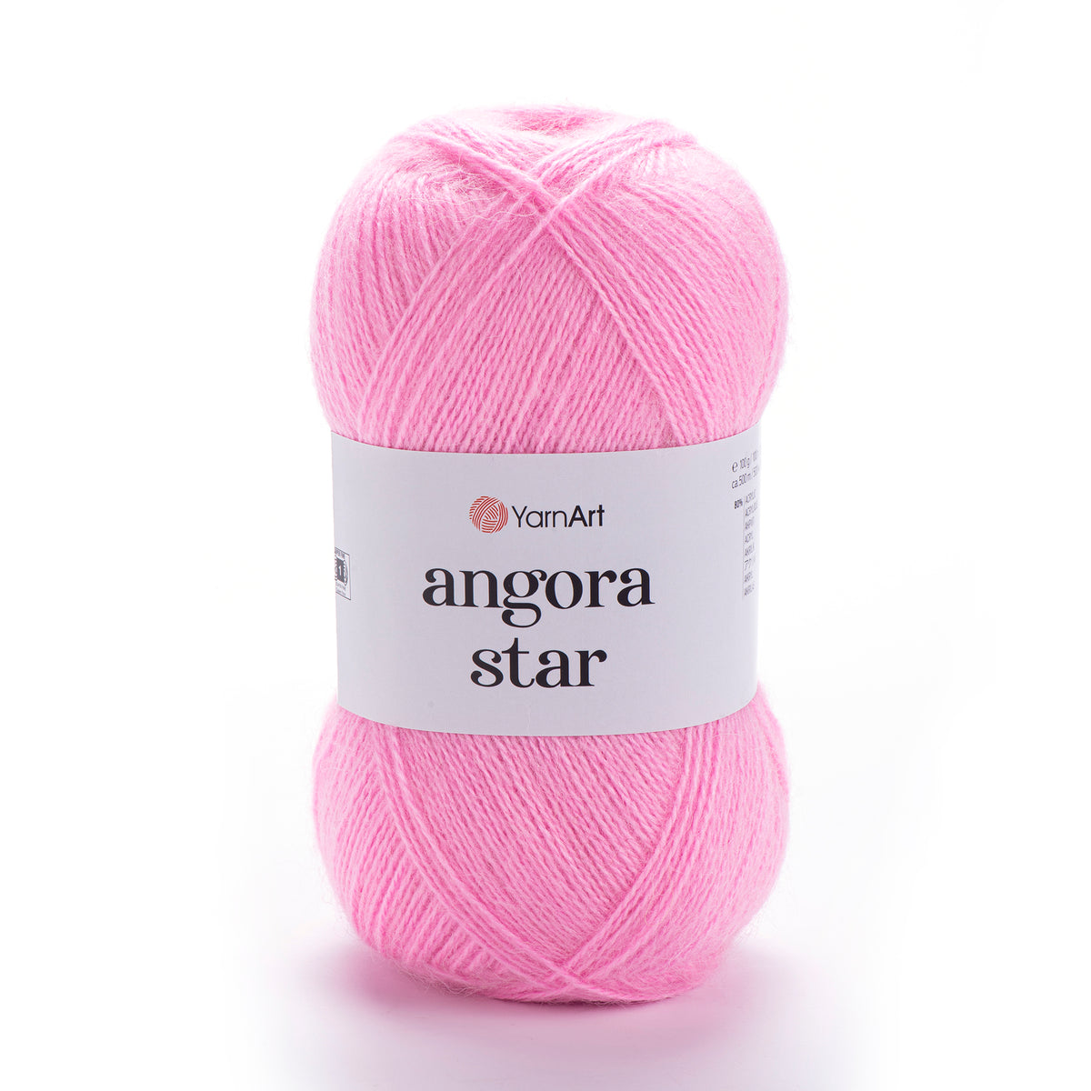 YarnArt Angora Star 10119 Розовый – пушистая пряжа из акрила с шерстью