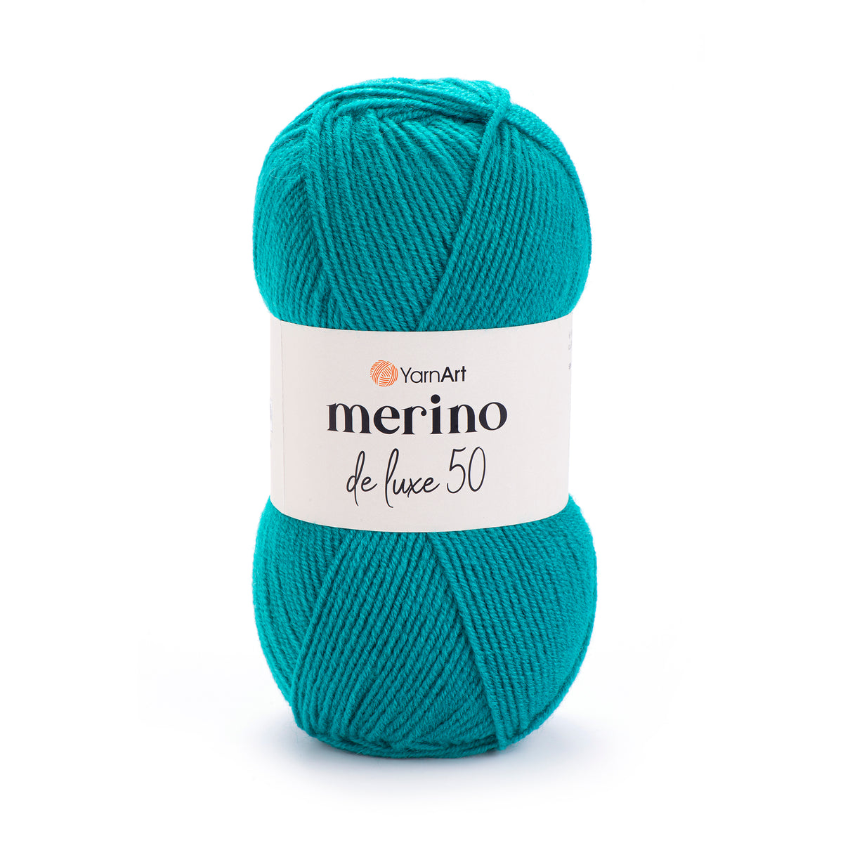 YarnArt Merino DeLuxe 50 11448 Blågrön – ull- och akrylgarn