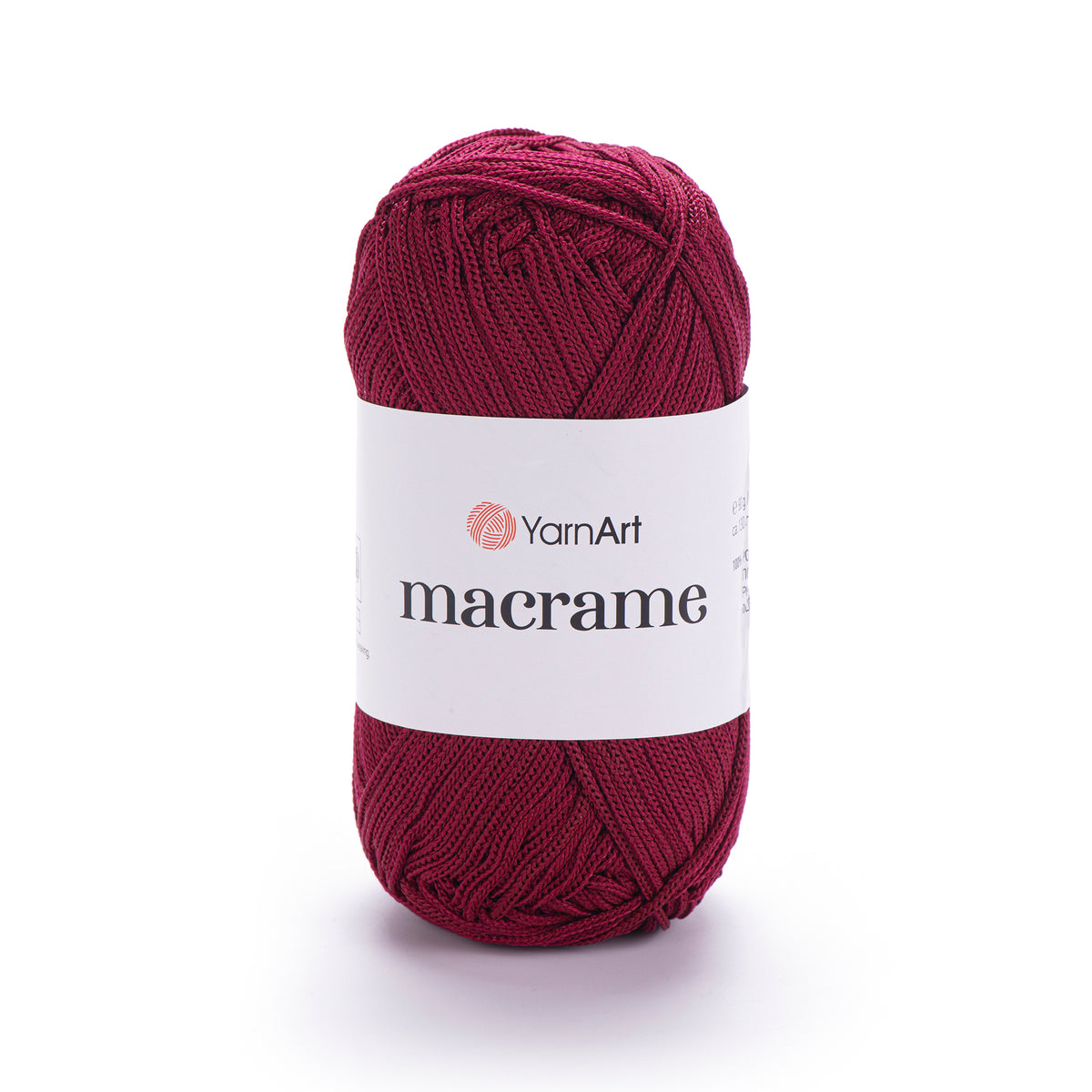YarnArt Macrame 145 Bordo – poliesterio makramė virvė
