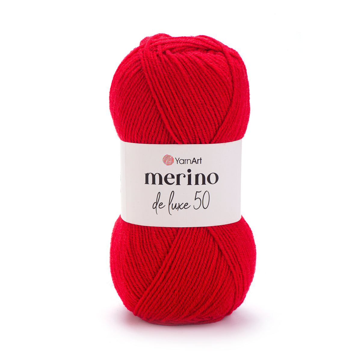 YarnArt Merino DeLuxe 50 156 Röd – ull- och akrylgarn