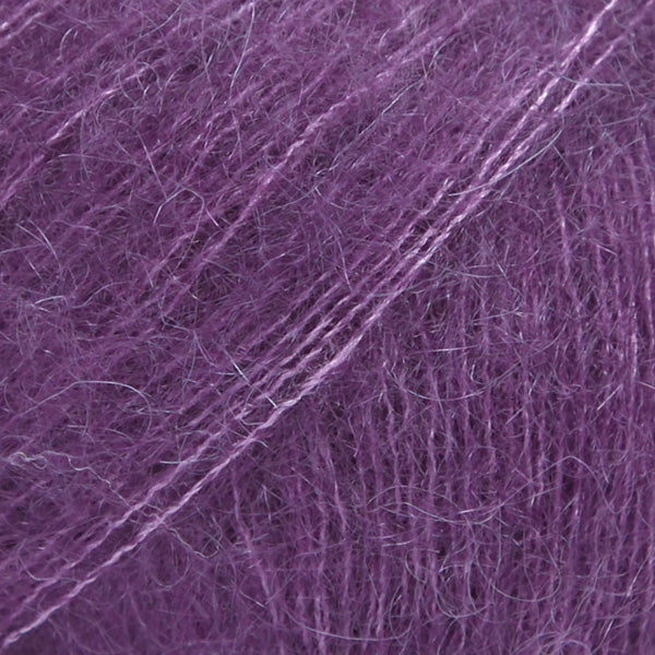 DROPS Kid-Silk 16 Mörk purpur – mohair- och silkesgarn