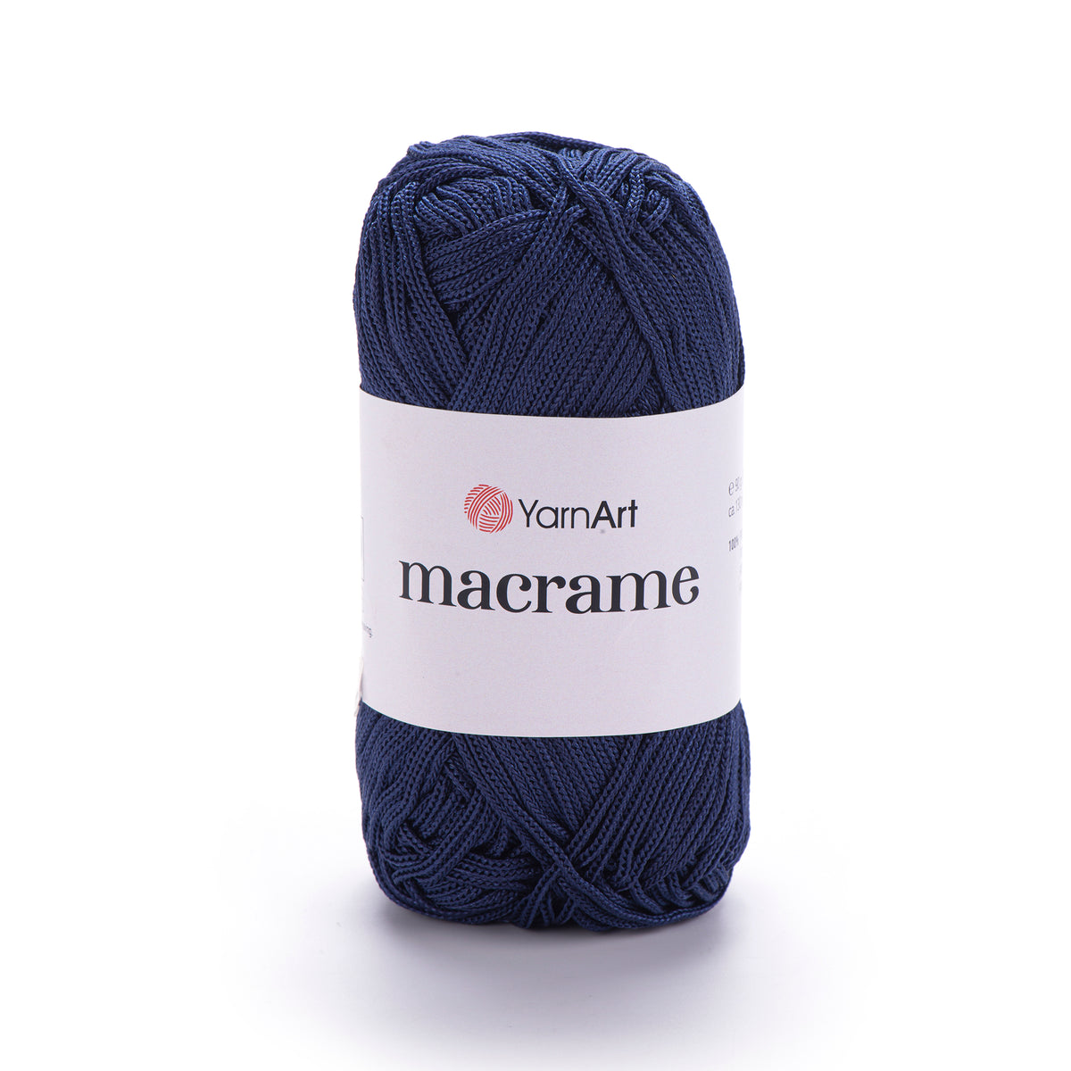 YarnArt Macrame 162 Tamsiai mėlyna – poliesterio makramė virvė