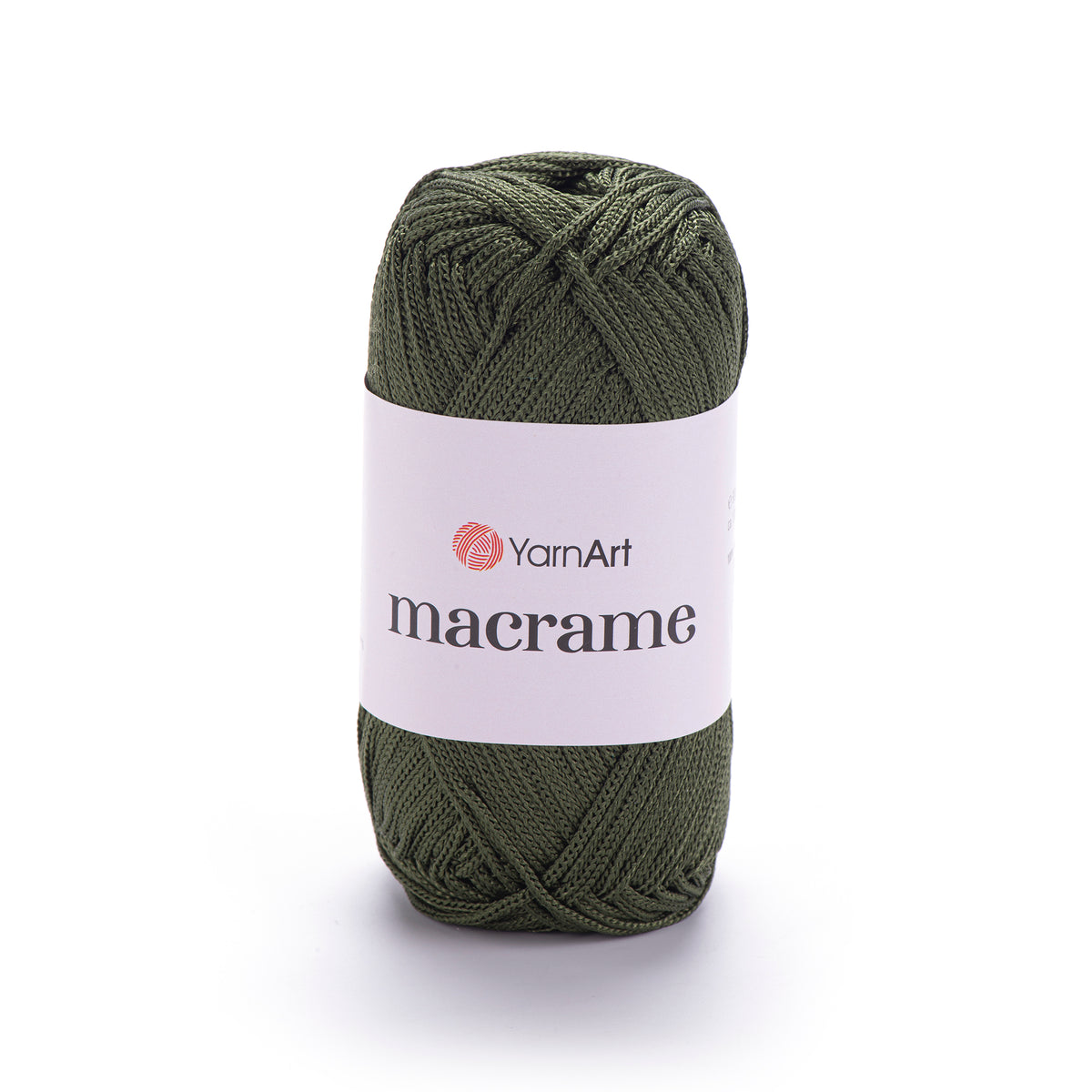YarnArt Macrame 164 Tamsių alyvuogių – poliesterio makramė virvė