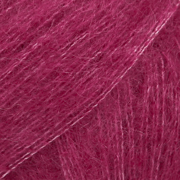 DROPS Kid-Silk 17 Mörkrosa – mohair- och silkesgarn