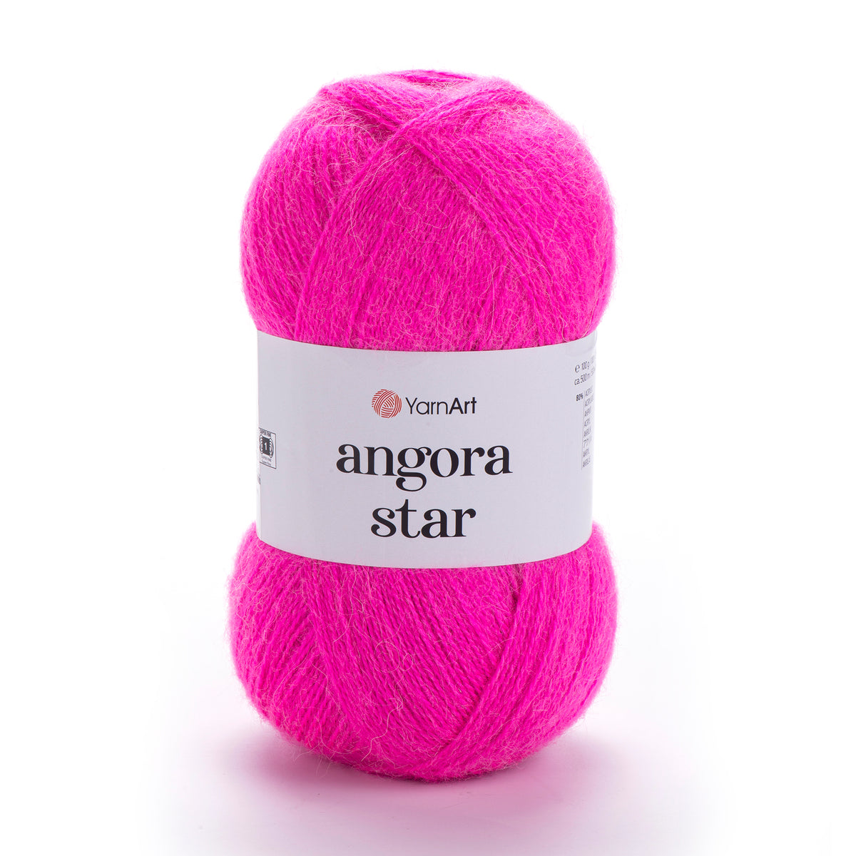 YarnArt Angora Star 174 Фуксия – пушистая пряжа из акрила с шерстью