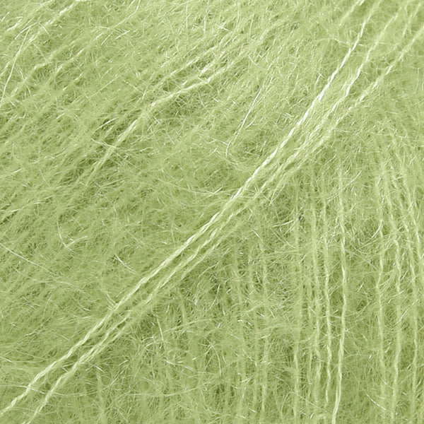 DROPS Kid-Silk 18 Äppelgrön – mohair- och silkesgarn