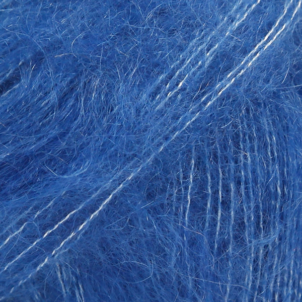 DROPS Kid-Silk 21 Koboltblå – mohair- och silkesgarn