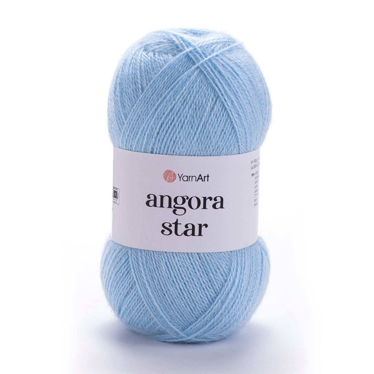 YarnArt Angora Star 215 Васильковый – пушистая пряжа из акрила с шерстью