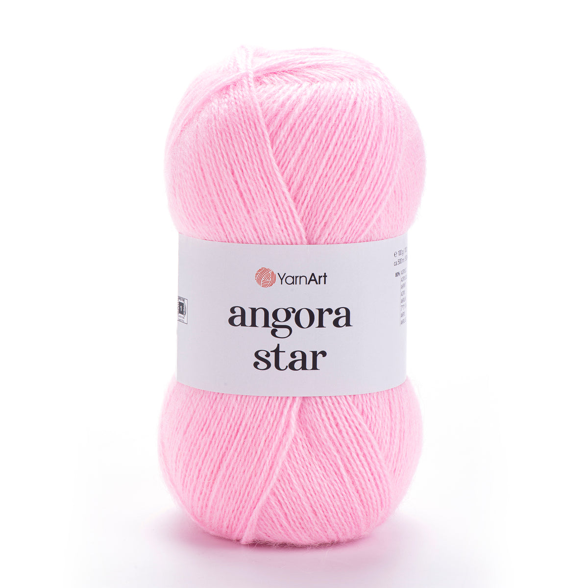YarnArt Angora Star 217 Светло-розовый – пушистая пряжа из акрила с шерстью