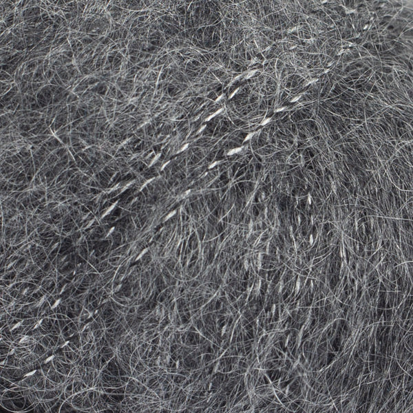 DROPS Kid-Silk 22 Askgrå – mohair- och silkesgarn