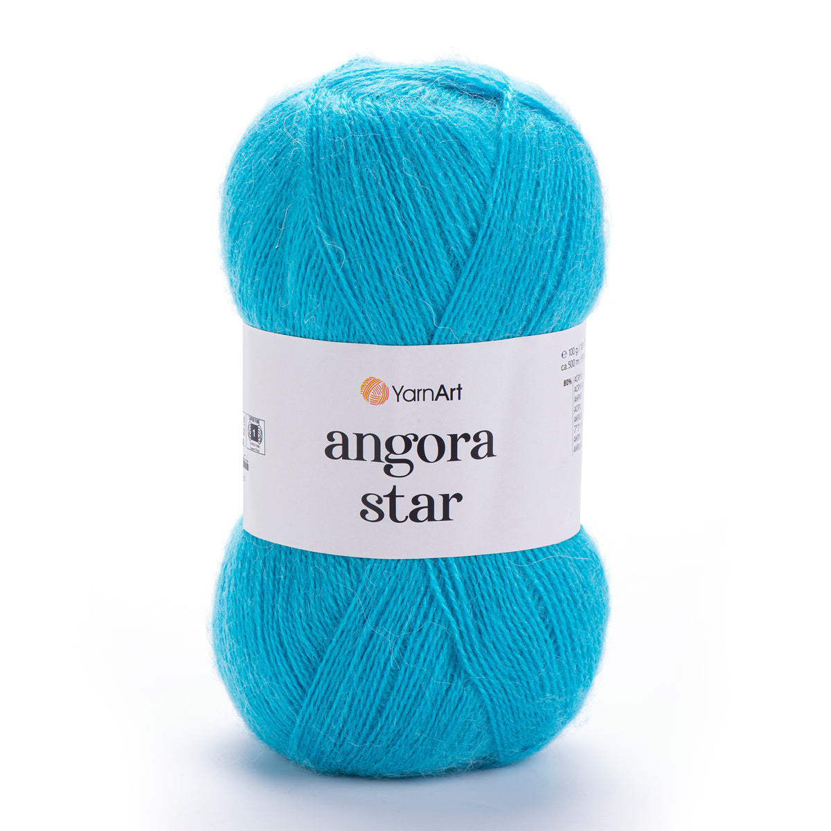 YarnArt Angora Star 235 Лазурный – пушистая пряжа из акрила с шерстью