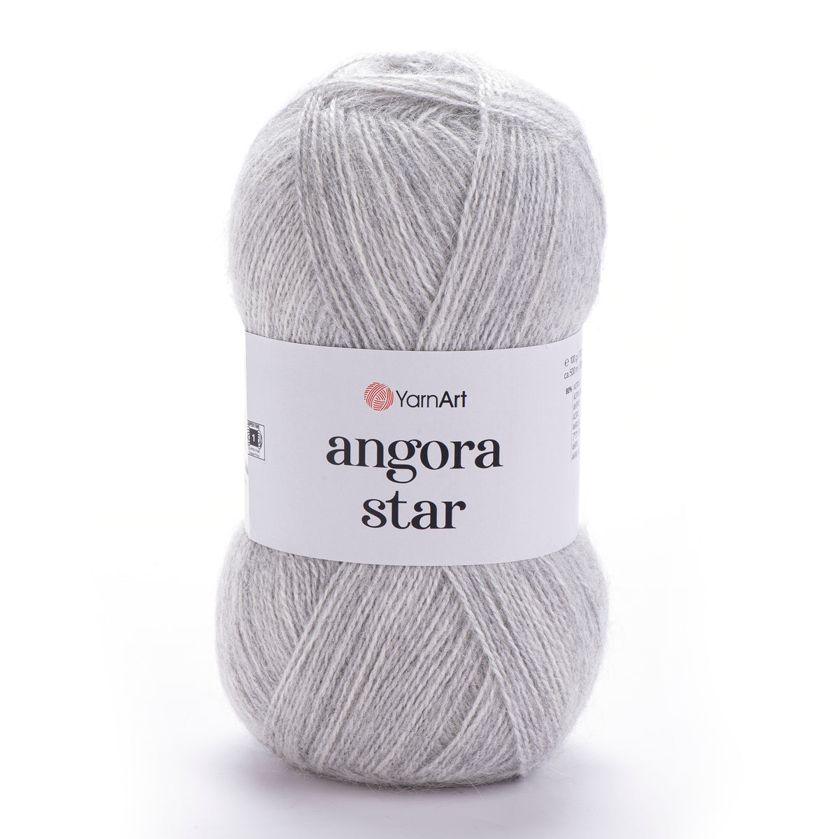 YarnArt Angora Star 282 Серый – пушистая пряжа из акрила с шерстью