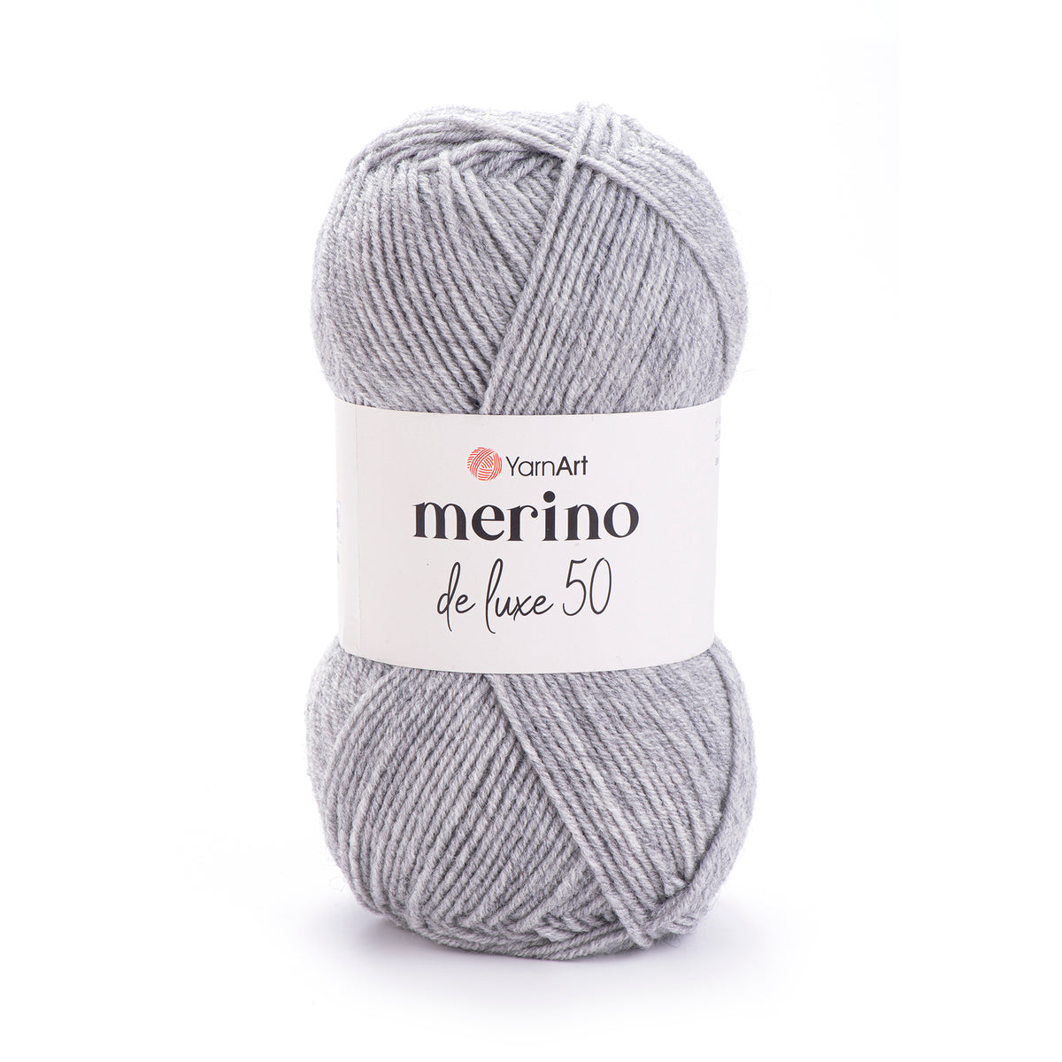 YarnArt Merino DeLuxe 50 282 Ljusgrå – ull- och akrylgarn