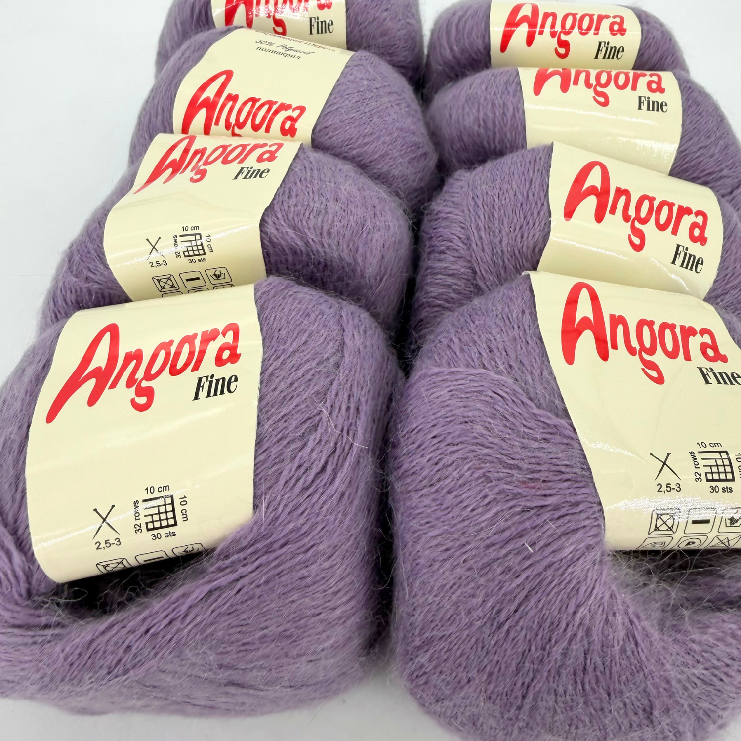 Set Angora Fine – Viola (7 gomitoli)