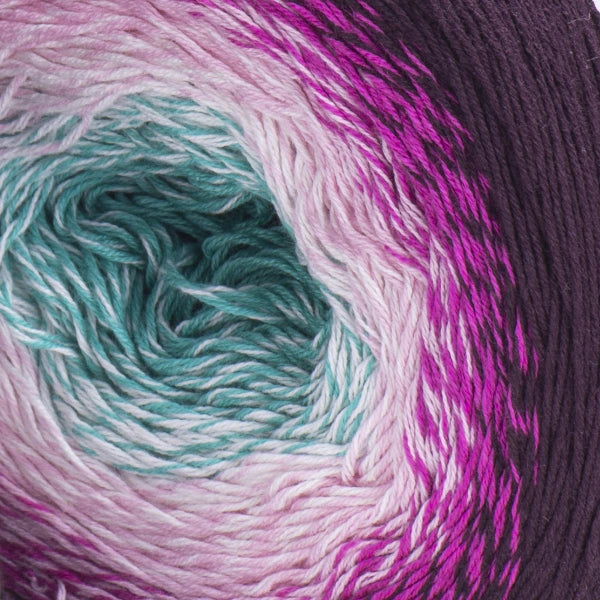 yarnart-flowers 301 Teal & Light Grey