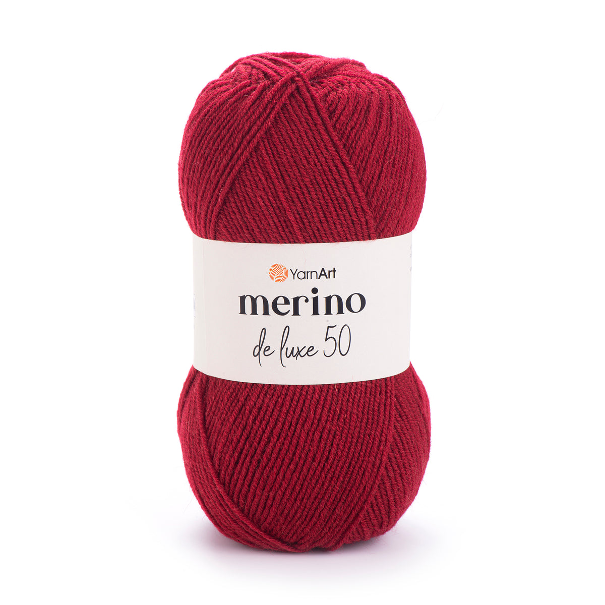 YarnArt Merino DeLuxe 50 3024 Vinröd – ull- och akrylgarn