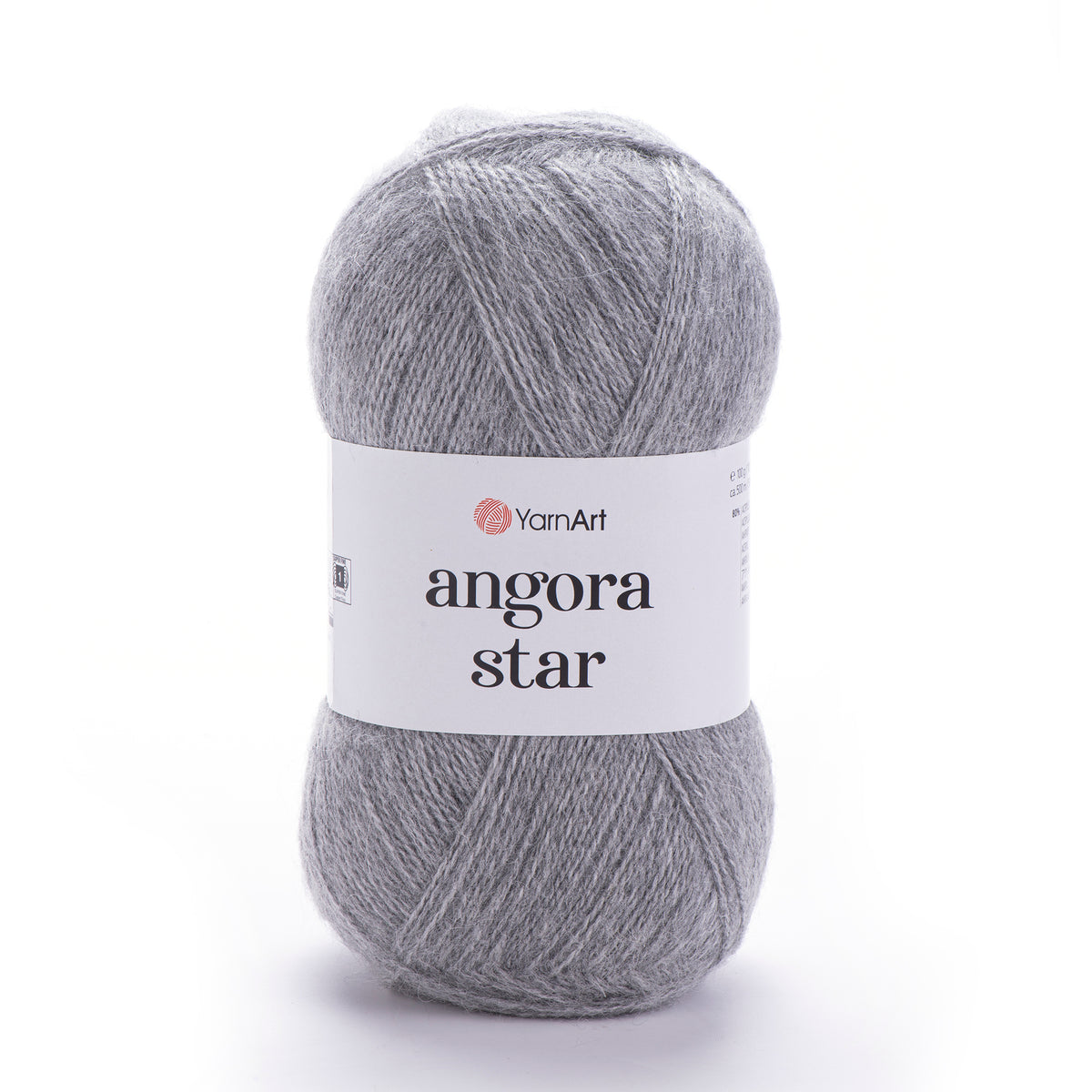 YarnArt Angora Star 3072 Тёмно-серый – пушистая пряжа из акрила с шерстью