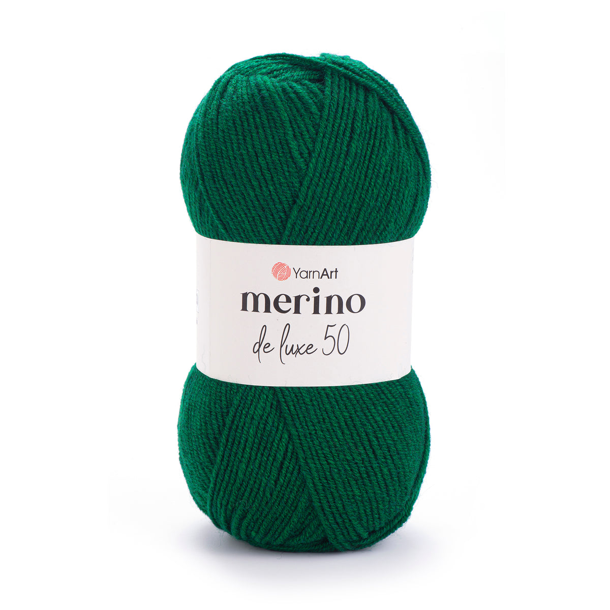 YarnArt Merino DeLuxe 50 338 Buteljgrön – ull- och akrylgarn