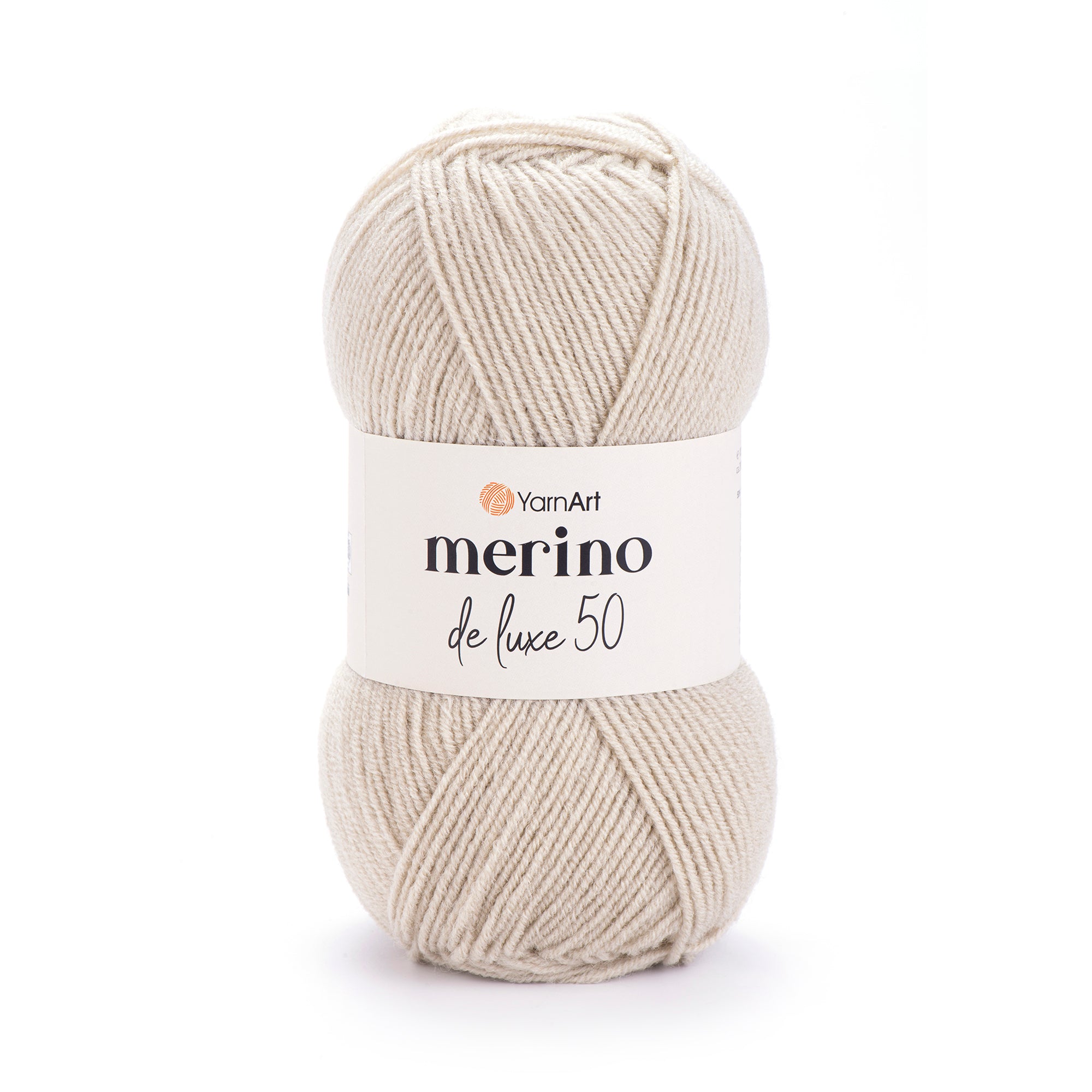YarnArt Merino DeLuxe 50 33 Elfenben – ull- och akrylgarn