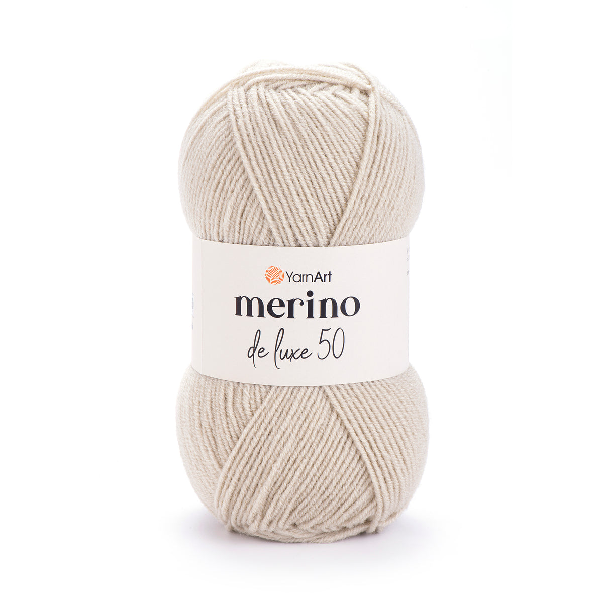 YarnArt Merino DeLuxe 50 33 Elfenben – ull- och akrylgarn