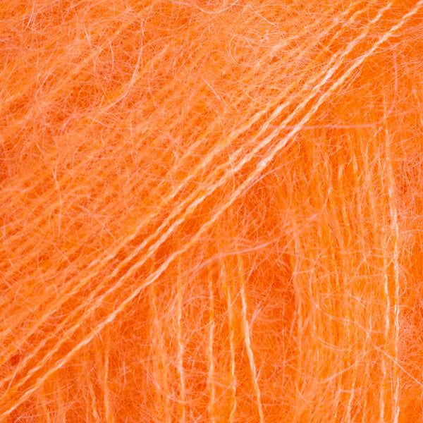DROPS Kid-Silk 49 Knallorange – mohair- och silkesgarn