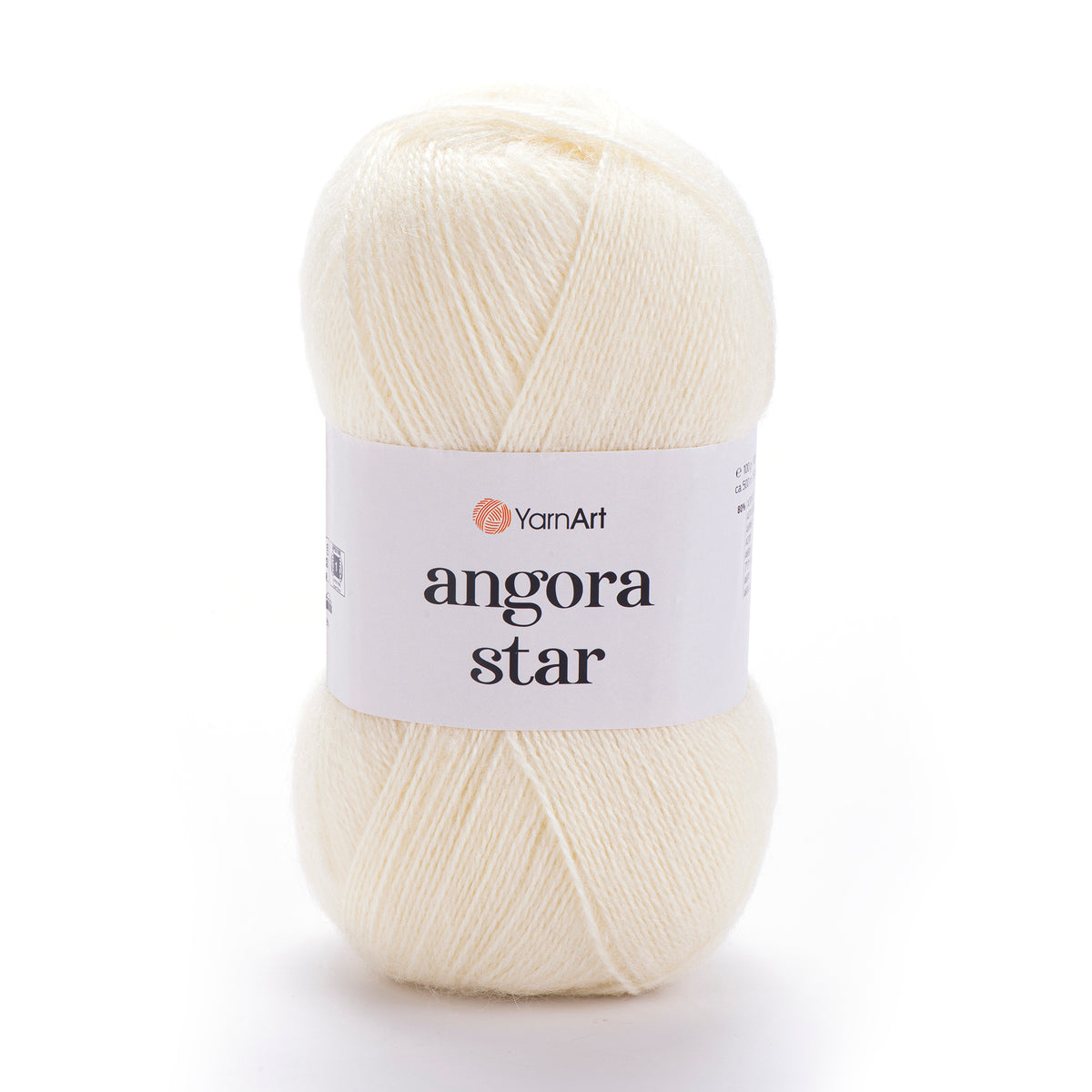 YarnArt Angora Star 502 Кремовый – пушистая пряжа из акрила с шерстью