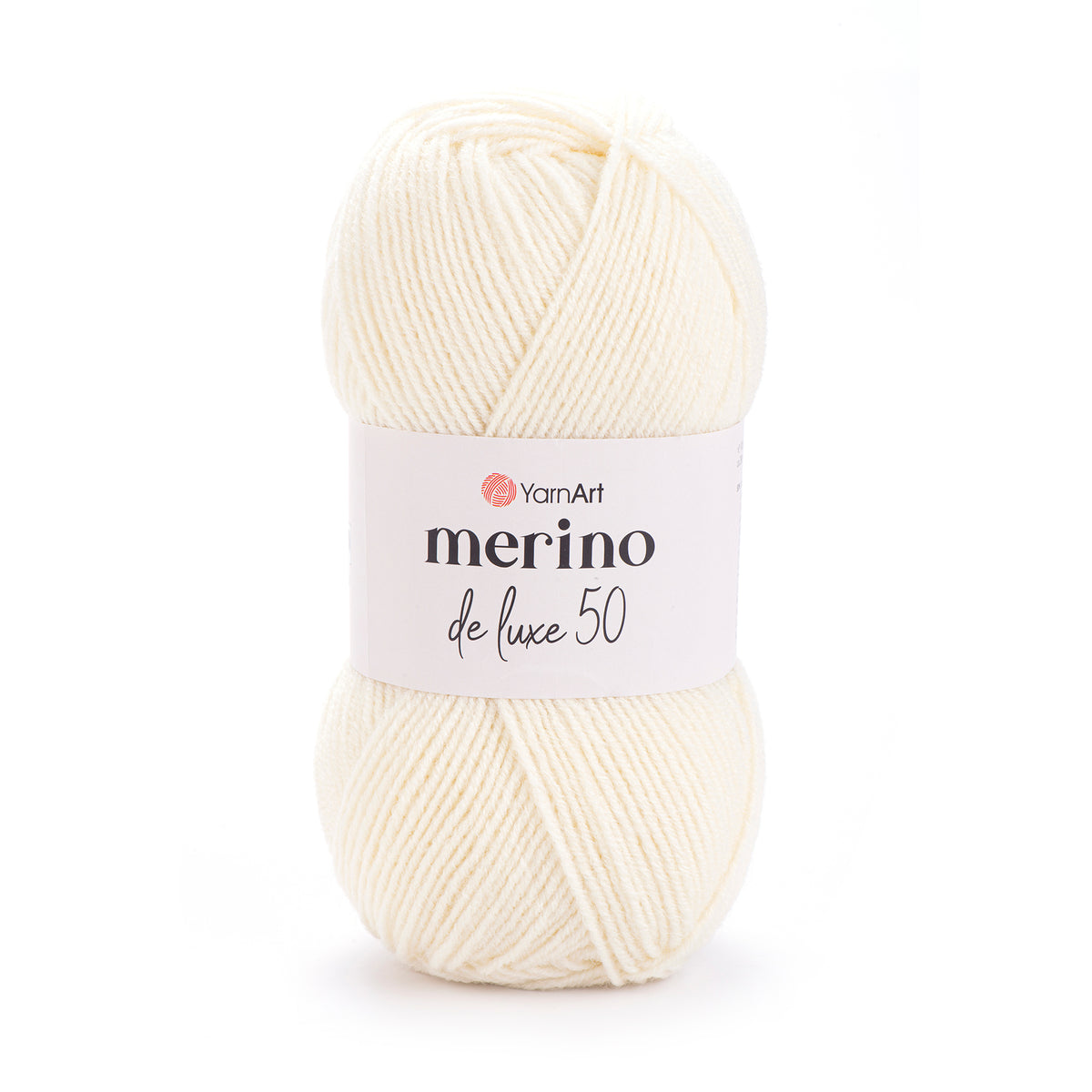 YarnArt Merino DeLuxe 50 502 Vanilj – ull- och akrylgarn