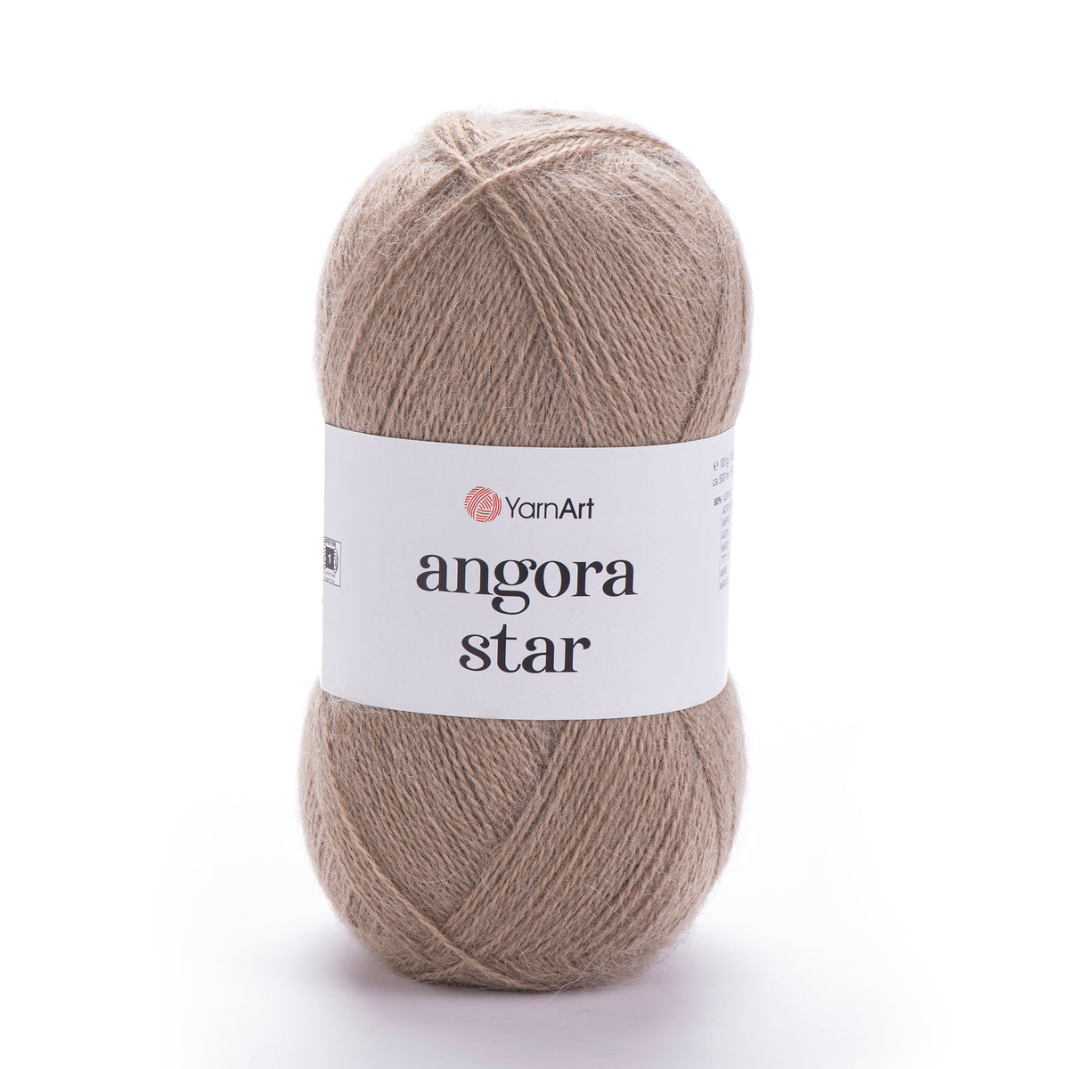 YarnArt Angora Star 512 Серо-коричневый – пушистая пряжа из акрила с шерстью