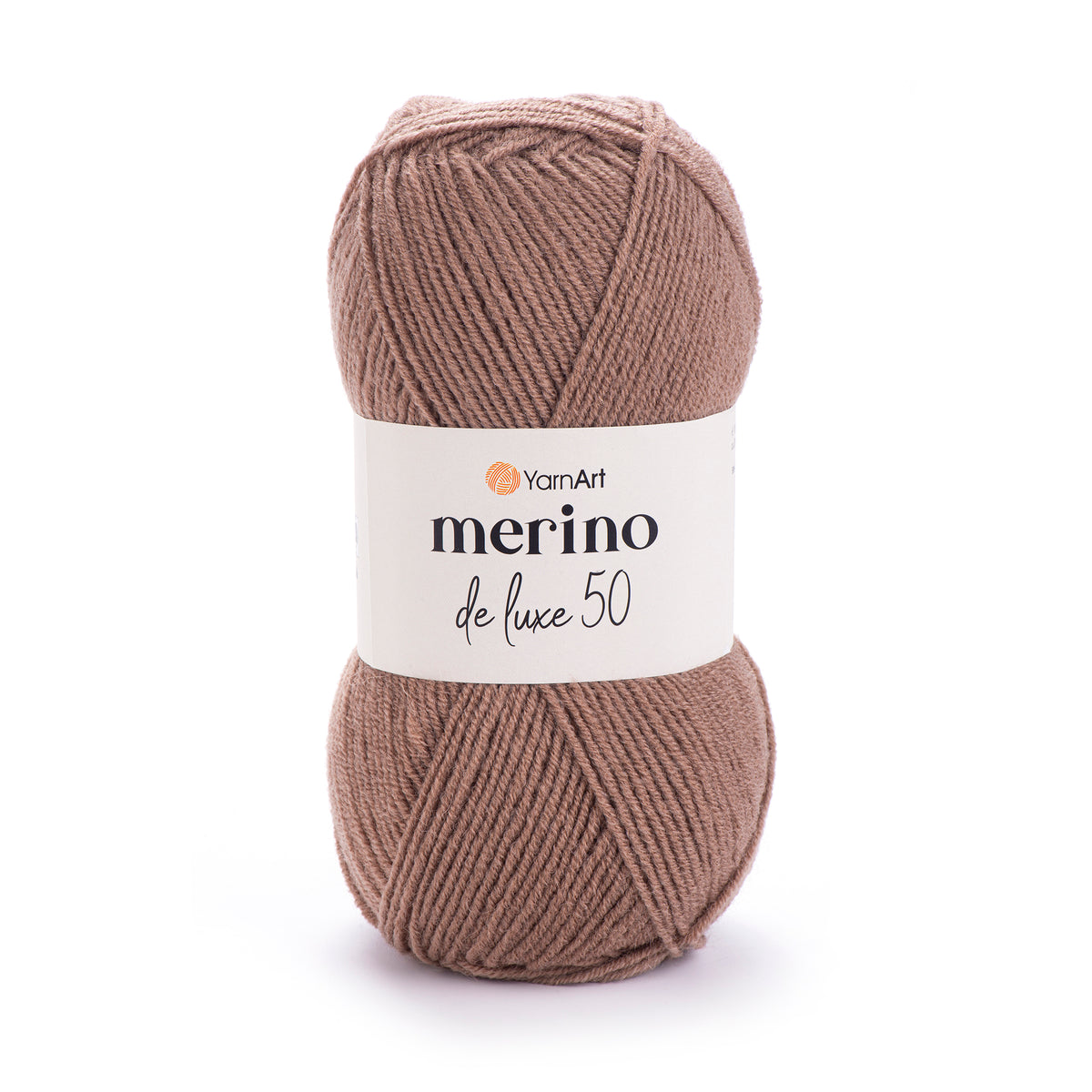 YarnArt Merino DeLuxe 50 514 Mocka – ull- och akrylgarn
