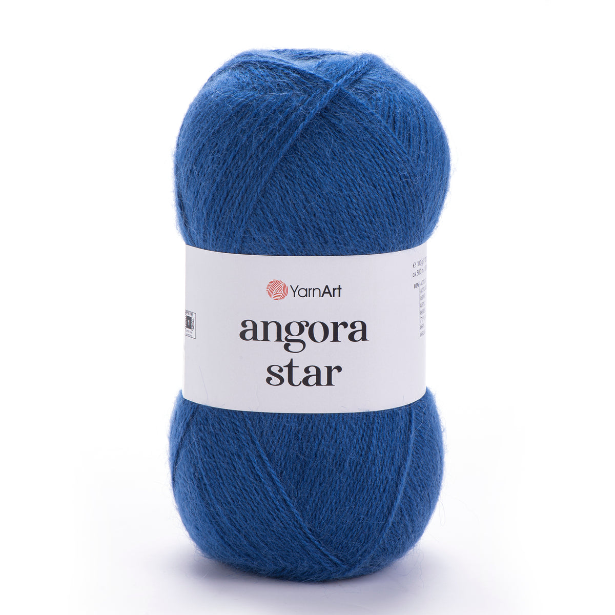 YarnArt Angora Star 551 Тёмно-синий – пушистая пряжа из акрила с шерстью