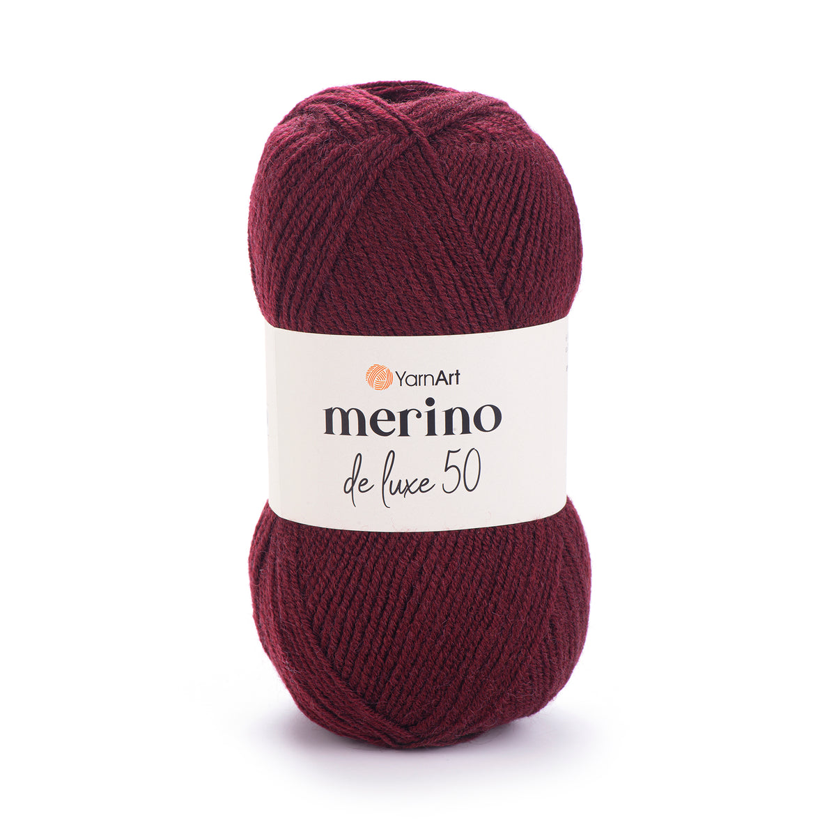 YarnArt Merino DeLuxe 50 577 Mörk burgunder – ull- och akrylgarn
