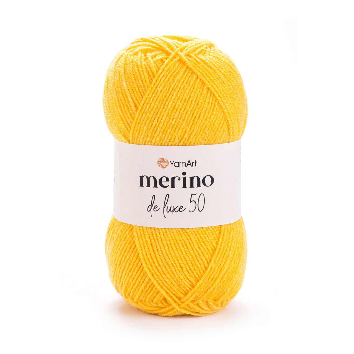 YarnArt Merino DeLuxe 50 586 Gul – ull- och akrylgarn