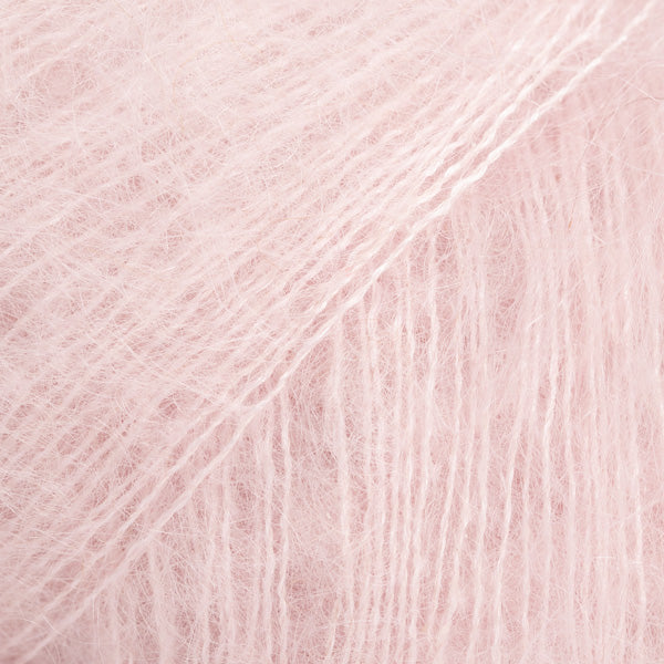 DROPS Kid-Silk 63 Puderrosa – mohair- och silkesgarn