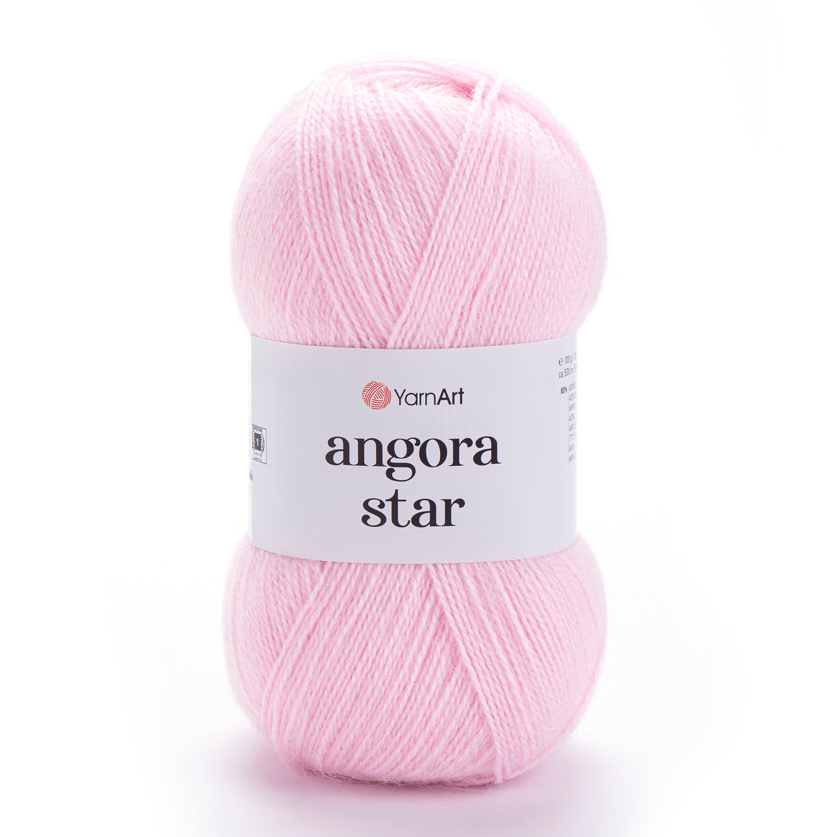 YarnArt Angora Star 649 Светло-розовый – пушистая пряжа из акрила с шерстью