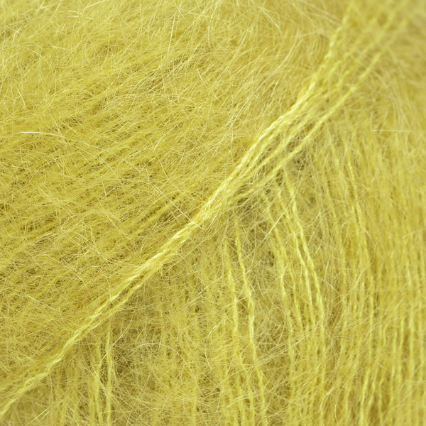 DROPS Kid-Silk 67 Klar oliv – mohair- och silkesgarn