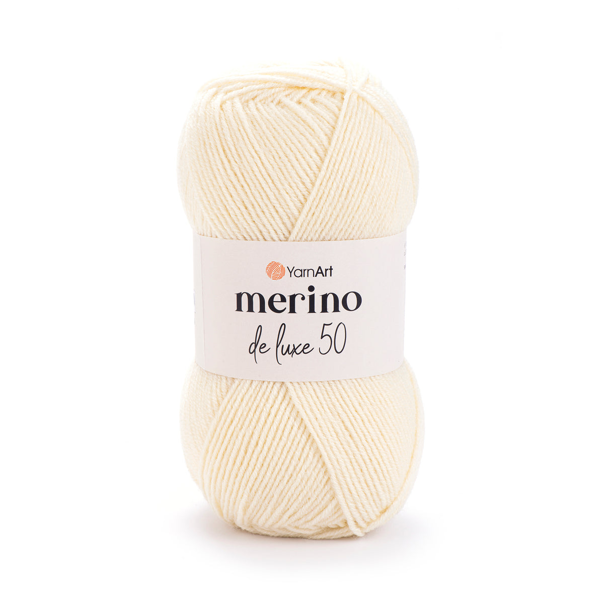 YarnArt Merino DeLuxe 50 7003 Gräddvit – ull- och akrylgarn