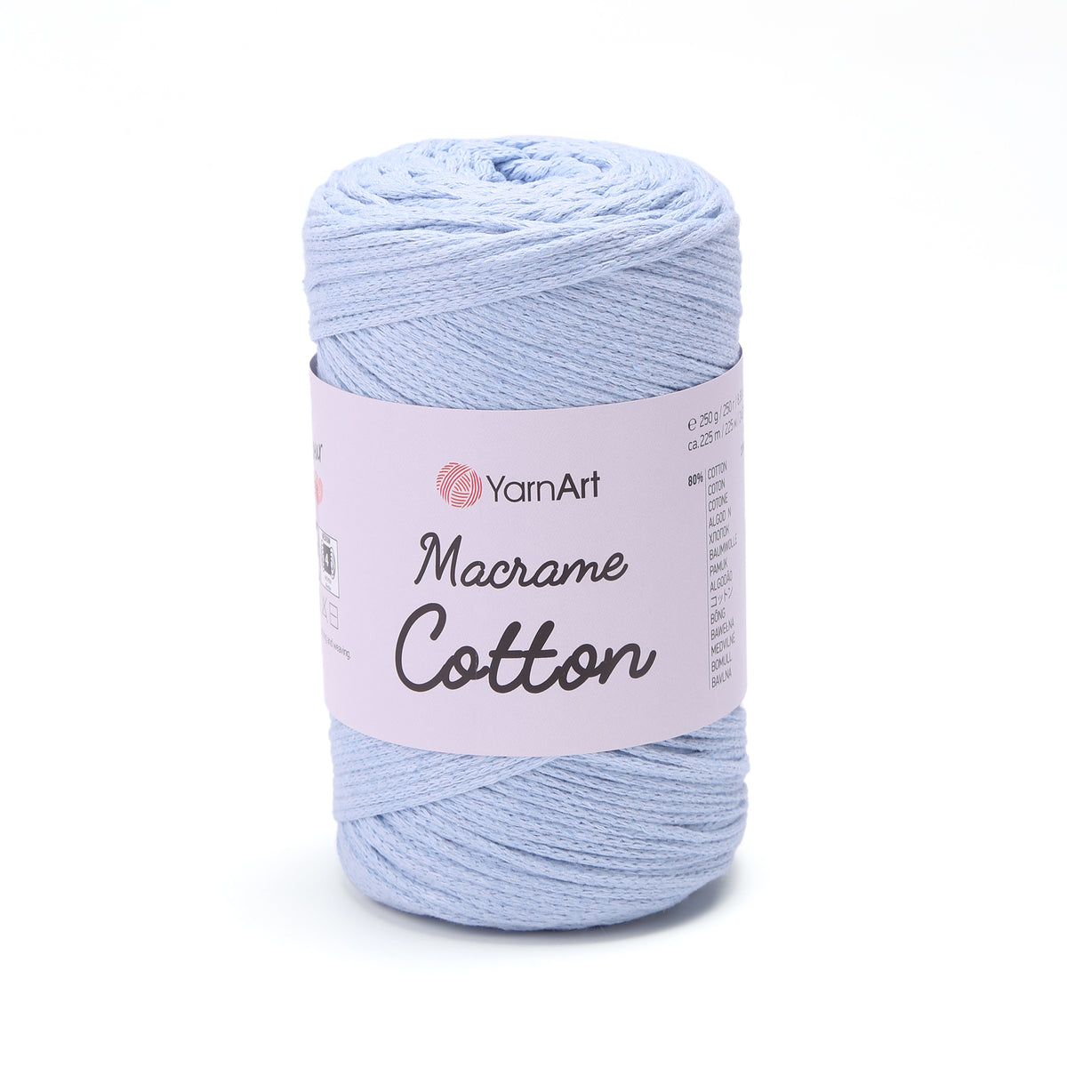 YarnArt Macrame Cotton 760 Барвинок – плетёный шнур для макраме