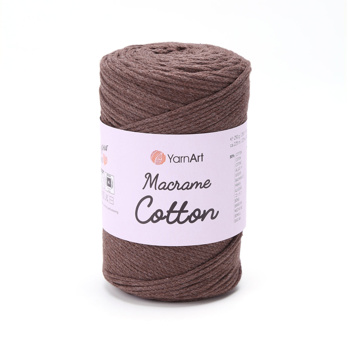 YarnArt Macrame Cotton 769 Какао – плетёный шнур для макраме