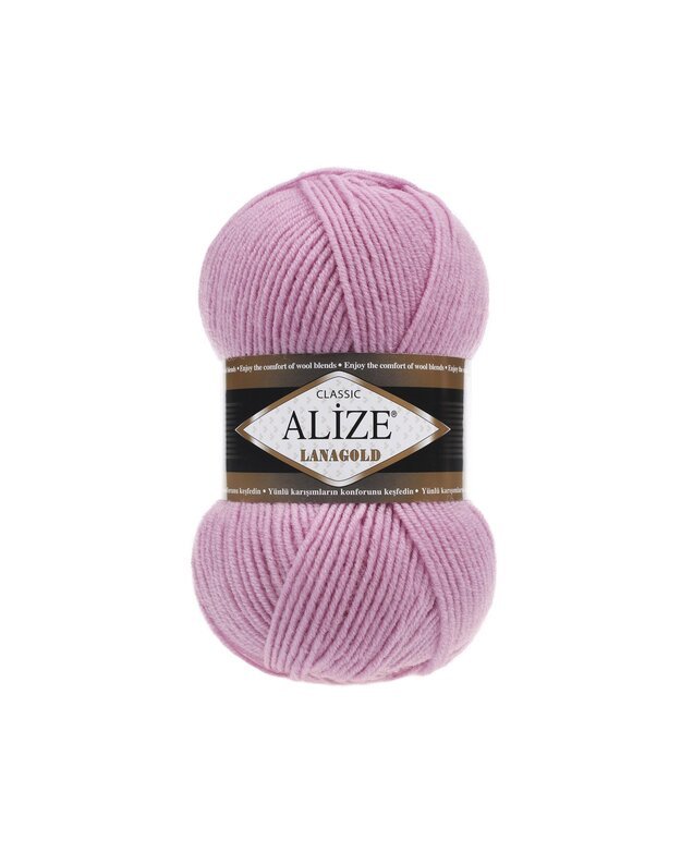 Alize Lanagold Classic 98 Розовый – шерсть с акрилом