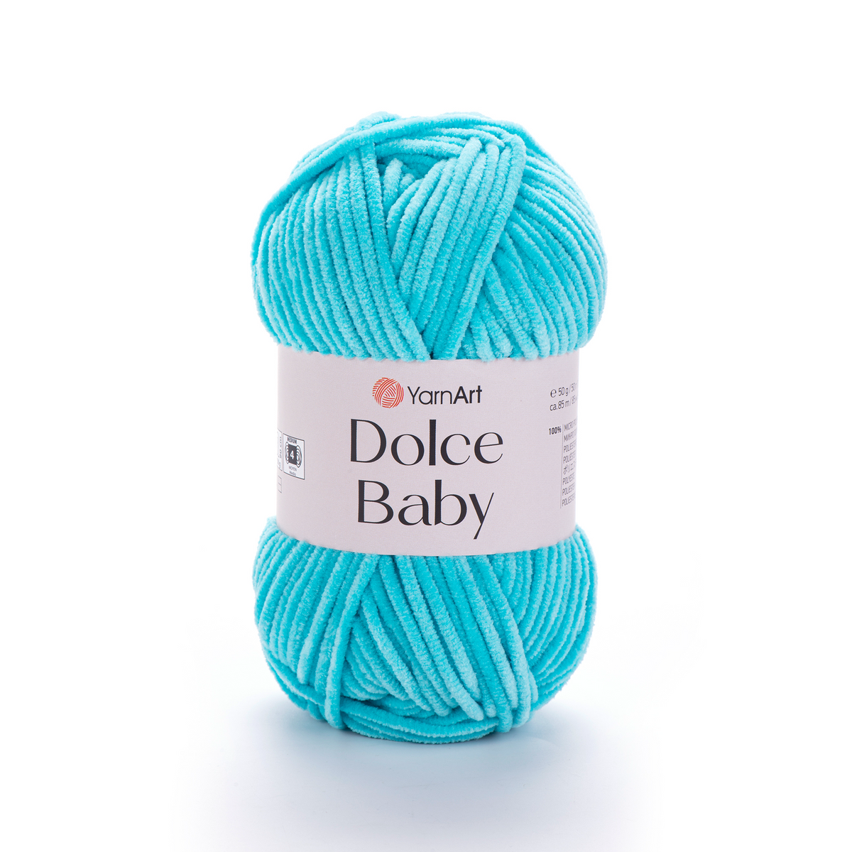 YarnArt Dolce Baby 746 Бирюзовый – тонкая шенилл-пряжа