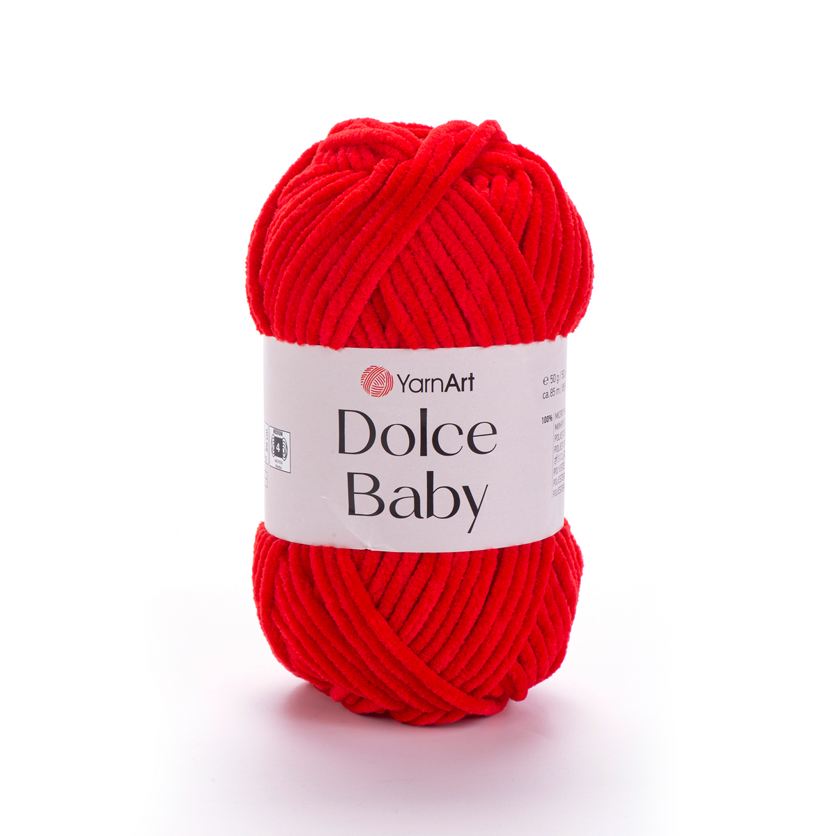 YarnArt Dolce Baby 748 Красный – тонкая шенилл-пряжа