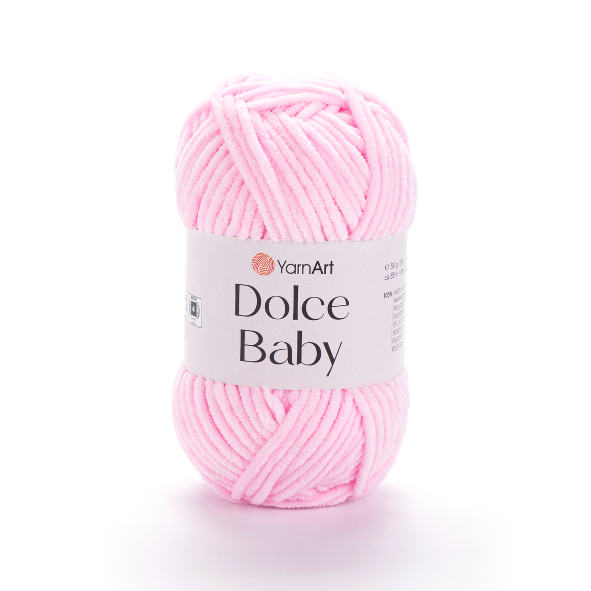 YarnArt Dolce Baby 750 Светло-розовый – тонкая шенилл-пряжа