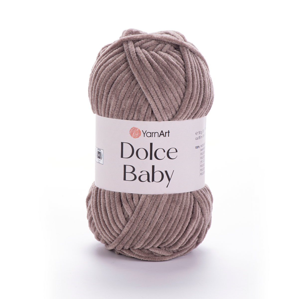 YarnArt Dolce Baby 754 Тёмно-серый – тонкая шенилл-пряжа