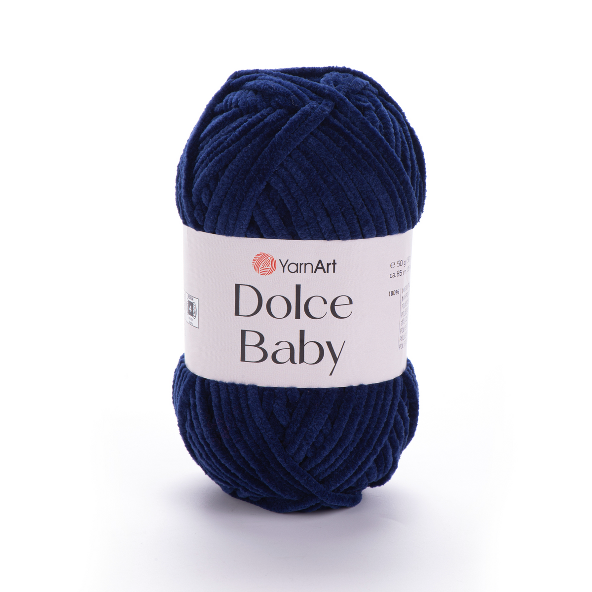 YarnArt Dolce Baby 756 Тёмно-синий – тонкая шенилл-пряжа
