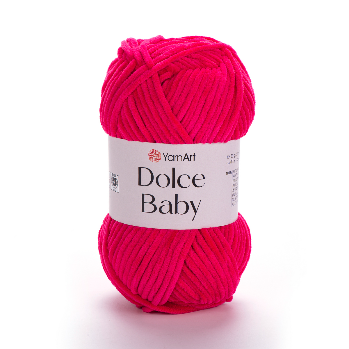 YarnArt Dolce Baby 759 Малиновый – тонкая шенилл-пряжа