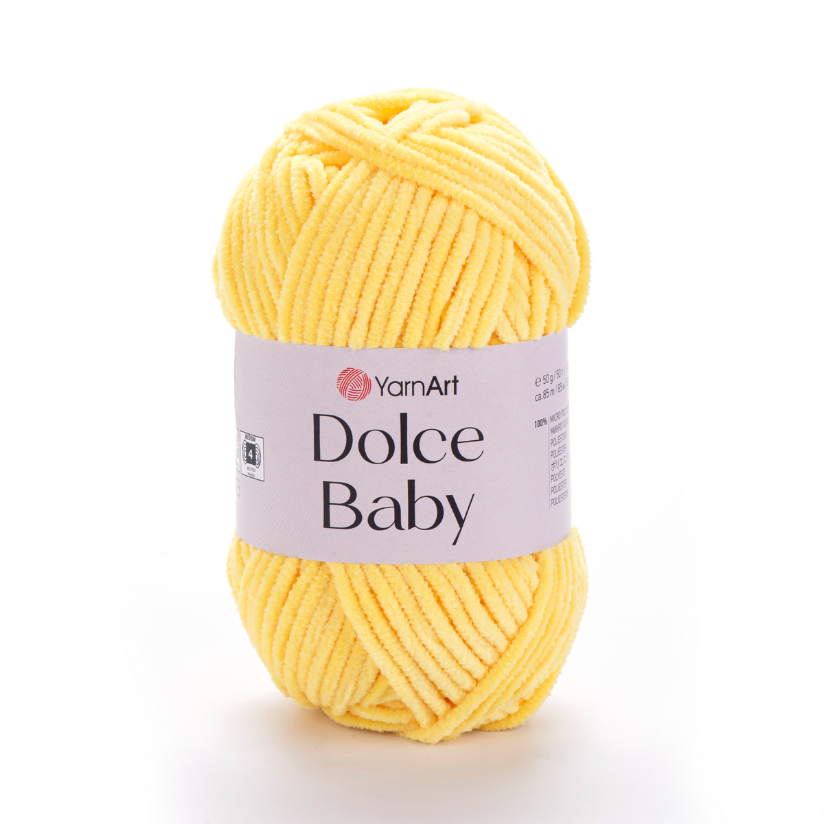 YarnArt Dolce Baby 761 Сливочный – тонкая шенилл-пряжа